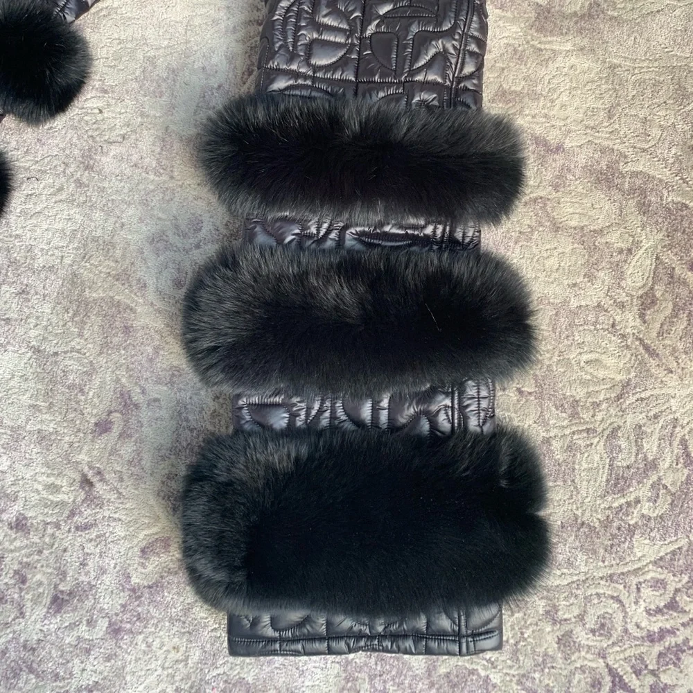 Moose Knuckles x Telfar Quilted Bomber Pants-Black Fox M/L - Picture 3 of 4